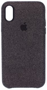 for iPhone X - Apple Fabric Case Dark Gray