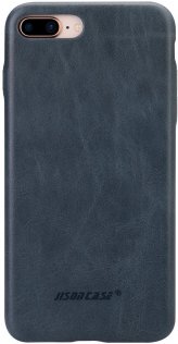 Чохол JISON for iPhone 7/8 Plus - Leather Case Dark Blue (JS-I8L-14A40)