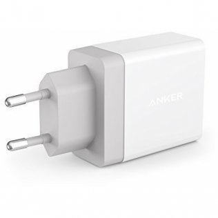 Зарядний пристрій Anker PowerPort 2 2xUSB 24W White (B2021L21)