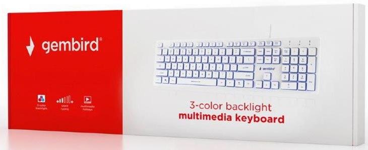 Клавіатура Gembird KB-UML3-01-W-RU White
