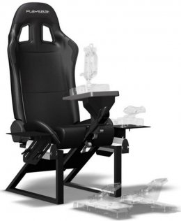 Крісло ігрове Playseat Air Force, з кріпленням для джойстика, Black