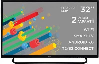 Телевізор LED Ergo LE32CT5550AK (Android TV, Wi-Fi, 1920x1080)