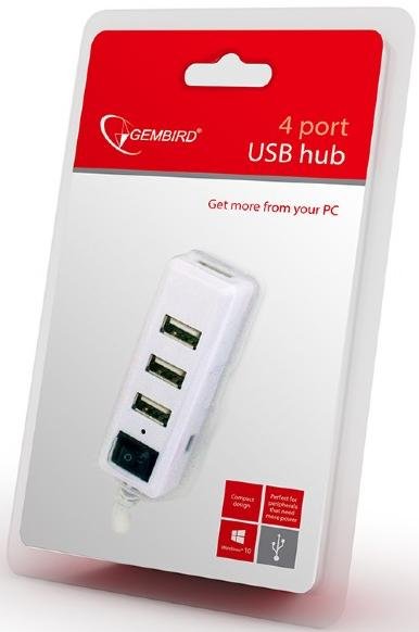 USB-хаб Gembird UHB-U2P4-21 White
