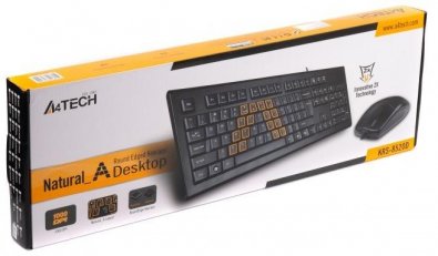 Комплект клавіатура+миша A4tech KRS-8520D Black