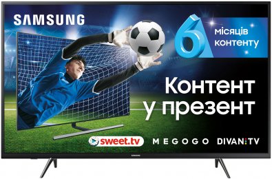 Телевізор LED Samsung UE43J5202AUXUA (Smart TV, Wi-Fi, 1920x1080)