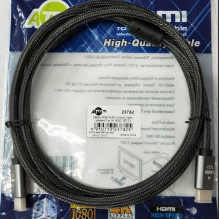 Кабель ATcom Premium v.2.1 HDMI to HDMI 2m Black (23782)