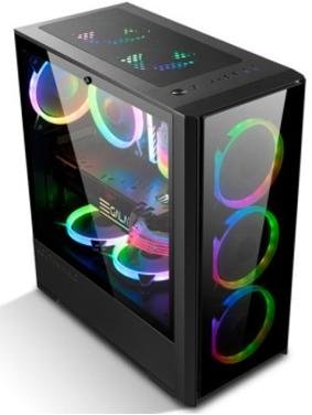 Корпус Golden Field 7681 Black with window (7681 (P1B) )