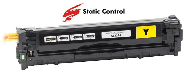 Совместимый картридж Static Control HP CLJP CE322A (128A) Yellow (002-01-VE322A)