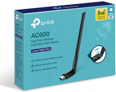 Wi-Fi адаптер TP-Link Archer T600U Plus