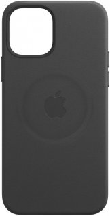 Чохол Apple for iPhone 12 Pro Max - Leather Case with MagSafe Black (MHKM3)
