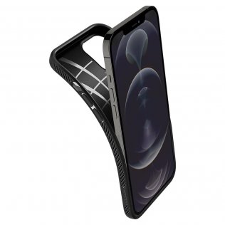 Чохол-накладка Spigen для iPhone 12 Pro Max - Liquid Air Matte Black
