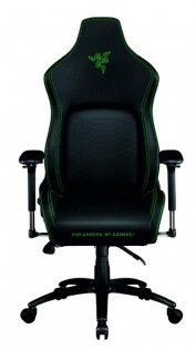 Крісло ігрове Razer Iskur, PU шкіра, Al основа, Black