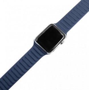 Ремінець HiC for Apple Watch 42/44mm - New Leather Link Midnight Blue (LLNK4244MDBL)