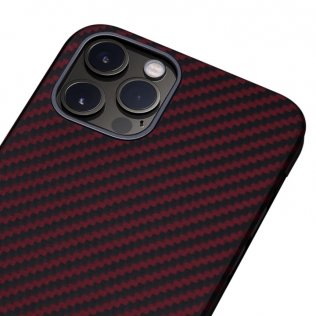  Чохол Pitaka for iPhone 12 Pro - MagEZ Case Twill Black/Red (KI1203P)