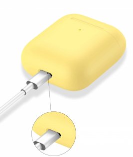 Чохол HiC for AirPods - Silicone Case Mellow yellow