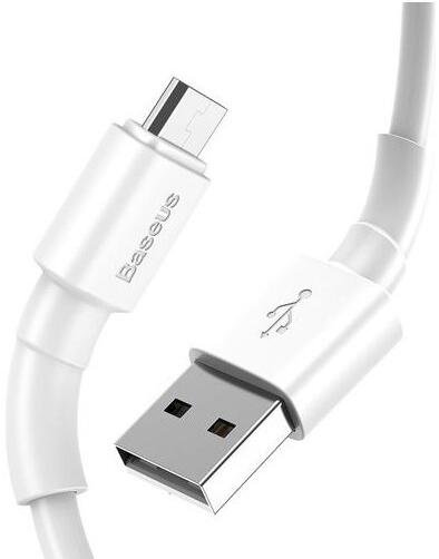 Кабель Baseus Mini 2.4A AM / Micro USB 1m White (CAMSW-02)