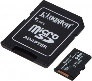 Карта пам'яті Kingston C10 A1 pSLC Micro SDXC 64GB with adapter (SDCIT2/64GB)