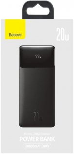 Батарея універсальна Baseus Bipow Digital Display 20000mAh 20W Black (PPDML-M01)