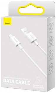 Кабель Baseus Superior Series Fast Charging 2A AM / Micro USB 2m White (CAMYS-A02)