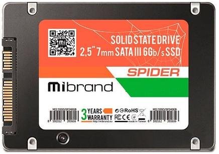 Твердотільний накопичувач Mibrand Spider SATA III 120GB Bulk (MI2.5SSD/SP120GB)