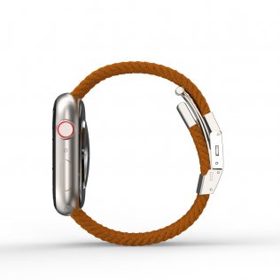 Ремінець AMAZINGthing for Apple Watch 41/40/38 - Titan Weave Brown (ATS7TW41BN)