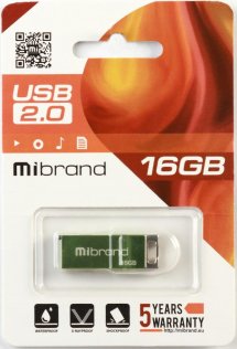 Флешка USB Mibrand Chameleon 4GB Light green (MI2.0/CH16U6LG)