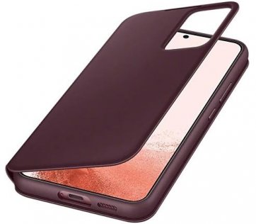 Чохол Samsung for Galaxy S22 Plus - Smart Clear View Cover Burgundy (EF-ZS906CEEGRU)