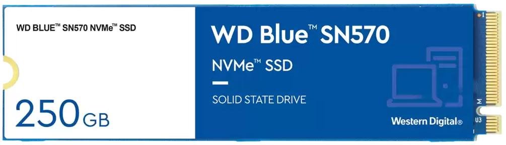 SSD-накопичувач Western Digital Blue SN570 2280 PCIe 3.0 NVMe 250GB (WDS250G3B0C)