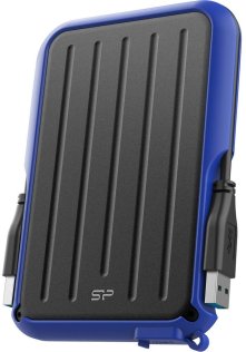 Зовнішній HDD Silicon Power Armor A66 1TB Black/Blue (SP010TBPHD66SS3B)