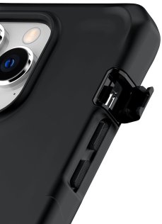 Чохол iTSkins for iPhone 14 Pro Max VAULT R SOLID with MagSafe Charcoal Black (AP4M-VAMSO-CABL)