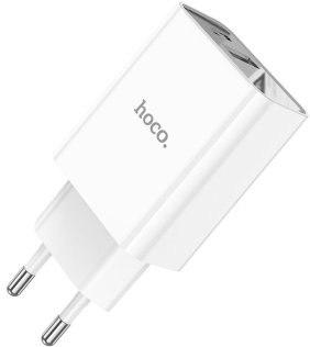 Зарядний пристрій Hoco C100A Digital Display 20W White (C100A White)
