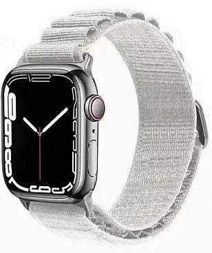 Ремінець WIWU for Apple Watch 49/45/44/42mm - Nylon Watch Band White (6936686408417)