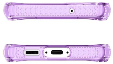 Чохол iTSkins for Samsung S23 - HYBRID R CLEAR Light Purple and Transparent (SGJOHBMKC-LPTR)