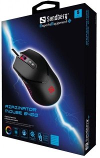 Миша Sandberg Azazinator Mouse 6400 Black (640-20)