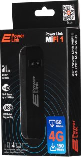 Мобільний роутер 2E PowerLink MiFi 1 Black (688130245326)