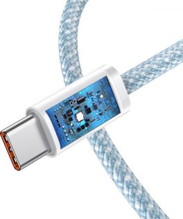 Кабель Baseus Dynamic Series Fast Charging Data Cable 100W Type-C / Type-C 2m Blue (CALD000303)