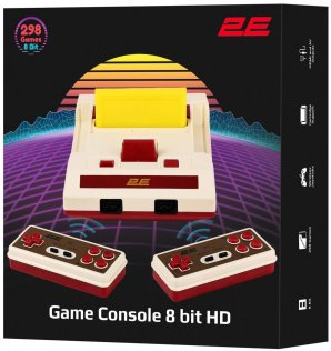  Ігрова приставка 2E 8bit HDMI 298 games (2E8BHDWS288)