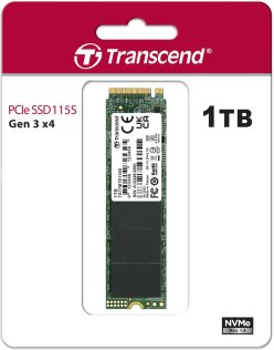 SSD-накопичувач Transcend 115S 2280 PCIe 3.0 x4 NVMe 1TB (TS1TMTE115S)
