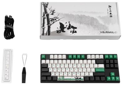 Клавіатура Varmilo VEM87 Panda R2 87Key EC V2 Daisy ENG/UKR Green (A33A029A8A3A17A026)