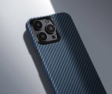Чохол Pitaka for Apple iPhone 15 Pro - MagEZ Case 4 Twill 1500D Black/Blue (KI1508P)