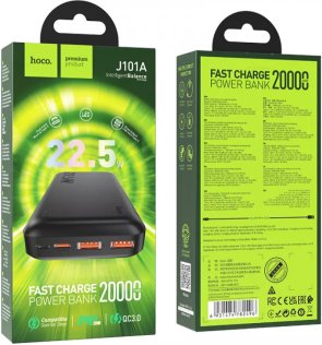 Батарея універсальна Hoco J101A 20000mAh 22.5W Black (J101A Black)