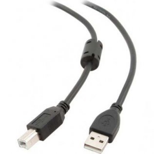 Кабель USB Maxxter AM / BM 3 м чорний конектори