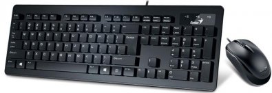 Комплект клавіатура+мишка Genius Slimstar C130 чорний