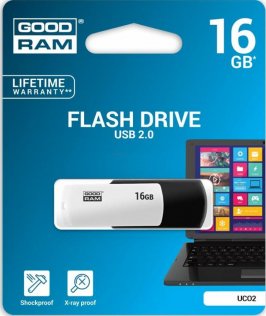 Флешка USB GoodRam Colour Mix 16 ГБ (UCO2-0160KWR11) чорна/біла