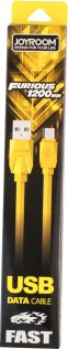 Кабель USB JR-S117M Furious series JoyRoom AM / MicroUSB 1.2 м жовтий