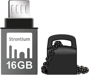Флешка USB Strontium Nitro 16 ГБ (SR16GBBOTG2Z) срібляста