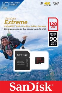 Карта пам'яті SanDisk V30 Extreme Action Micro SDXC 128 ГБ (SDSQXVF-128G-GN6AA)