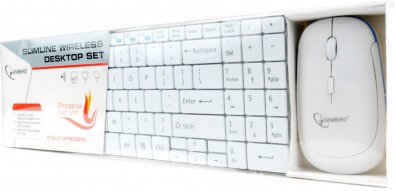 Комплект клавіатура+миша Gembird KBS-P5-W-UA Phoenix біла