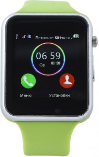 Смарт годинник SmartYou A1 сріблястий/зелений