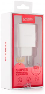 Мережевий зарядний пристрій JoyRoom JR-L102 1хUSB 2.4A білий